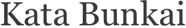 Kata Bunkai